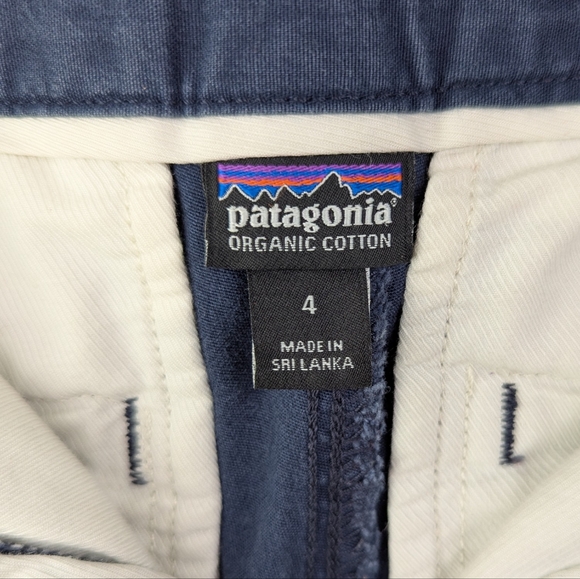 Patagonia Navy Organic Cotton Chino Ankle Pants Size 4 - Picture 3 of 5